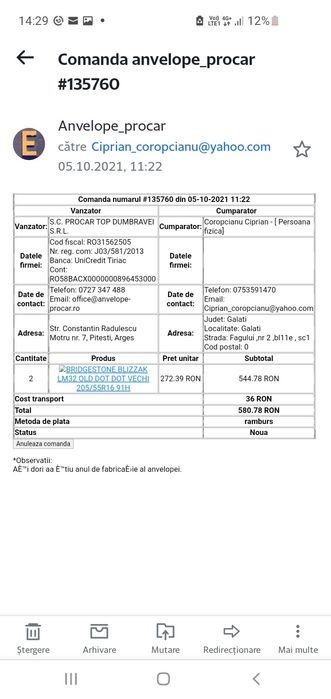 Jante și anvelope iarna   Skoda Octavia 225 50 16