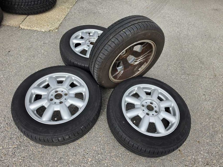 4 бр. Летни гуми 175/65 R15 с алуминиеви джанти 4x100 Mini