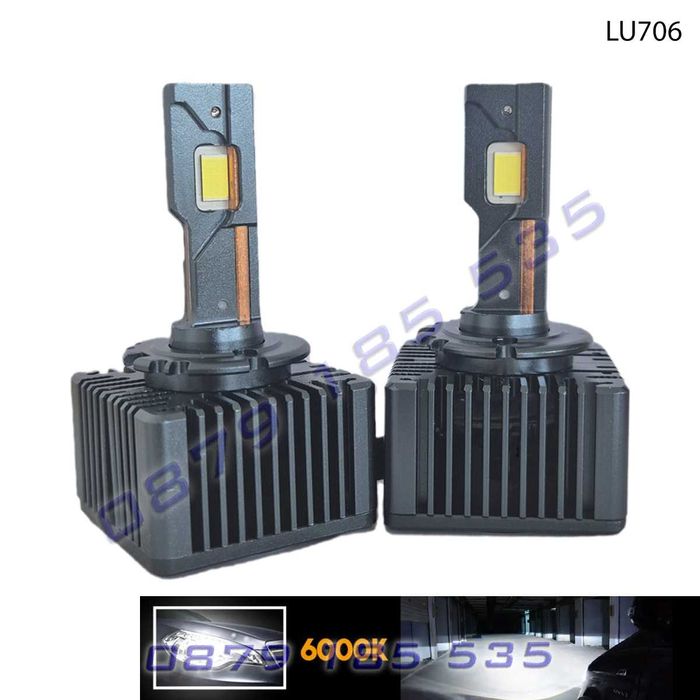LED крушки D6S D6R смяна OEM ксенон 6000K Plug Play лед светлини фар
