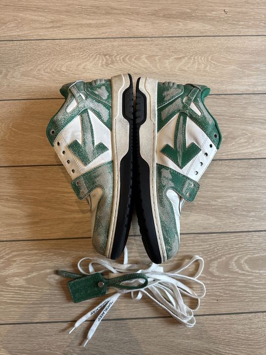 Adidasi Off White Out Of Office Leather Green