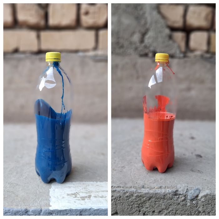 Дорожная краска синий и оранжевый Texno ПРО Ultra