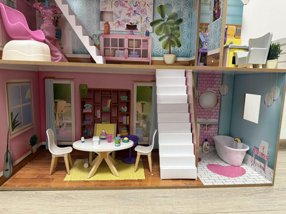 Casuta de papusi cu accesorii Kidkraft