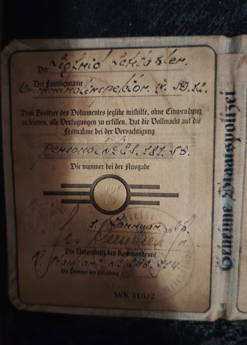 паспорти-документи, WW2.