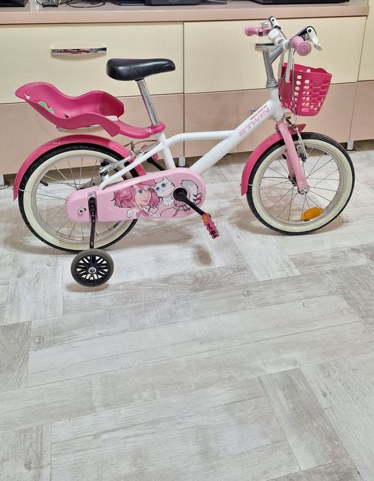 Bicicleta fetițe 4-7 ani
