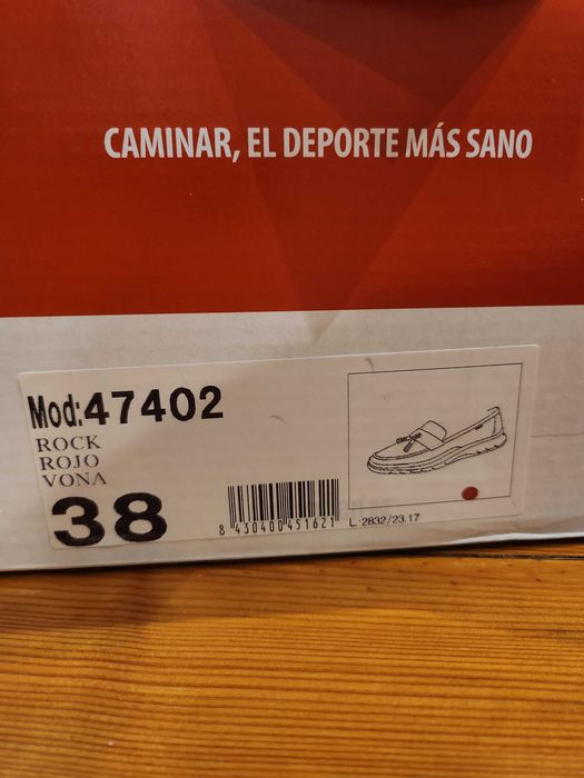 Дамски обувки CallagHan №38 - цвят червен