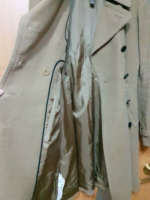 Пальто мягкий замш