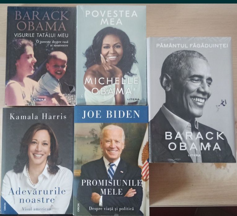 Pachet biografii (Michelle/Barack Obama, Kamala Harris, Joe Biden)