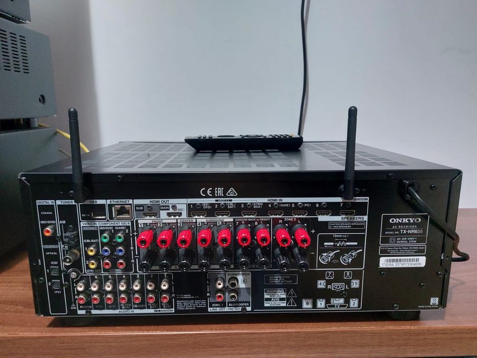 Onkyo TX-NR656 4k/Atmos/Spotify/Bluetooth/Wifi/Lan/Arc/Usb etc.