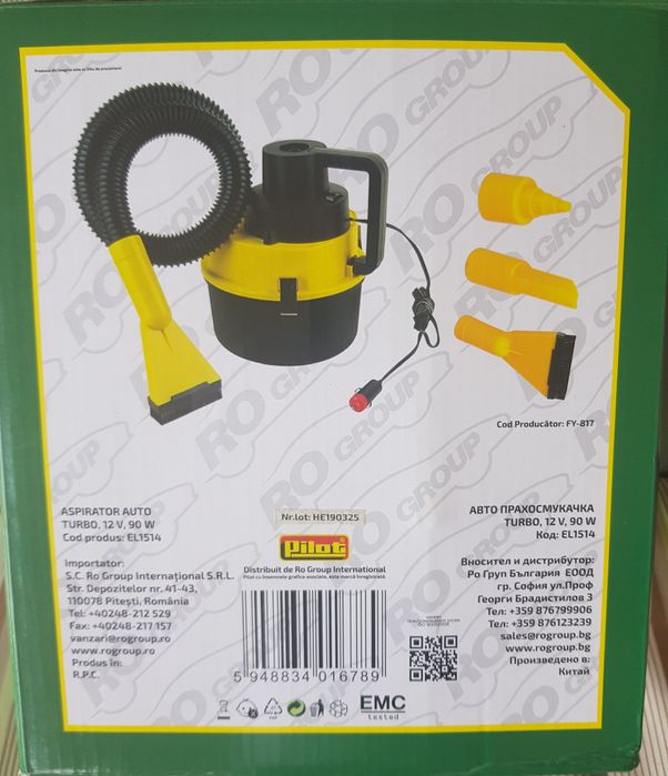Aspirator auto Turbo car vacuum cleaner 12 v