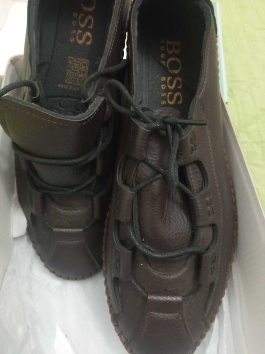 Обувь мужская.Полуботинки.коричневые.кожзам