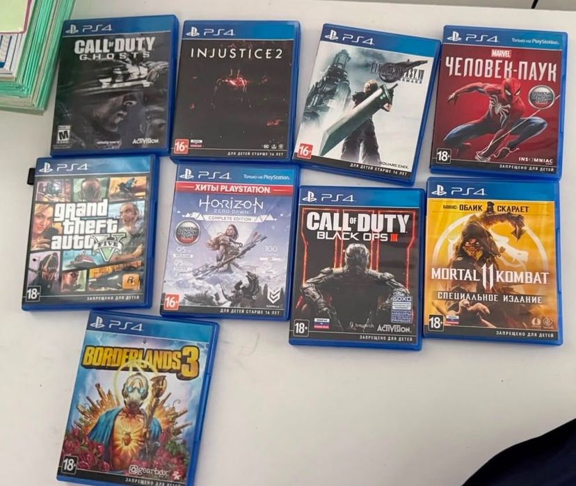 Продам оригинальные диски PS4 — разные игры