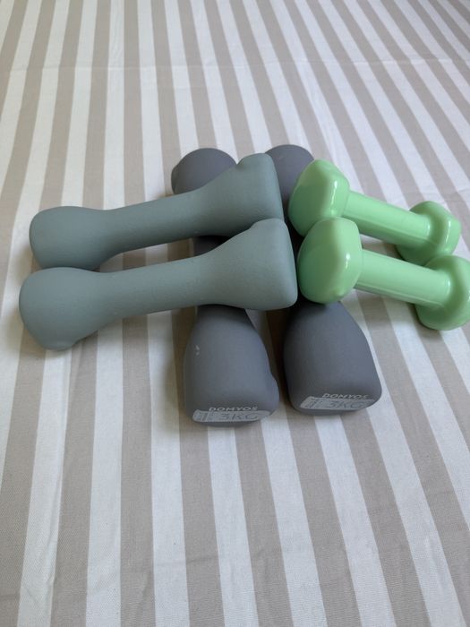 Set gantere 1,2,3 kg