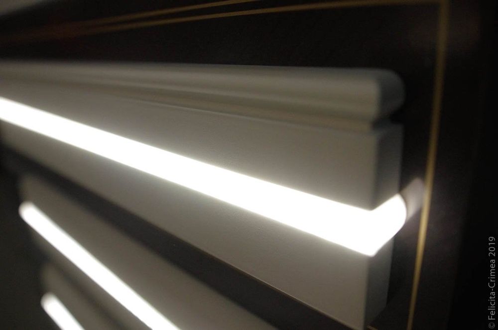 Плинтус из МДФ с LED подсветкой и без