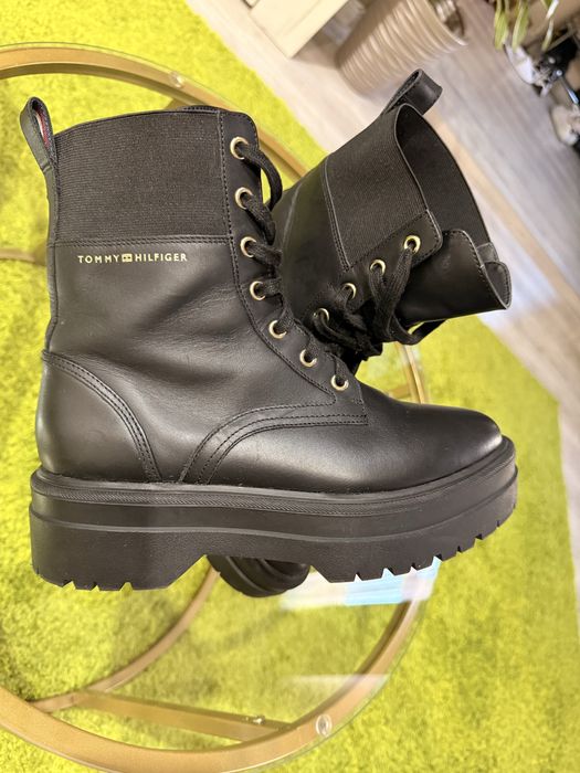 Ghete piele Tommy Hilfiger