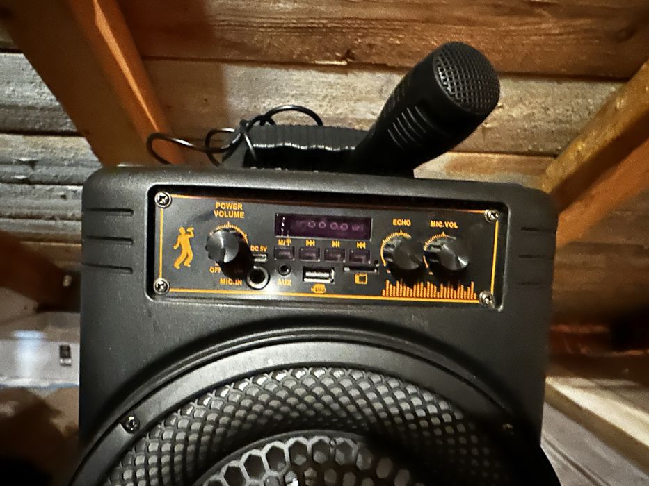 Boxa portabila cu microfon