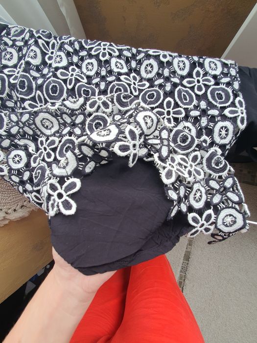 Rochie NISSA negru alb