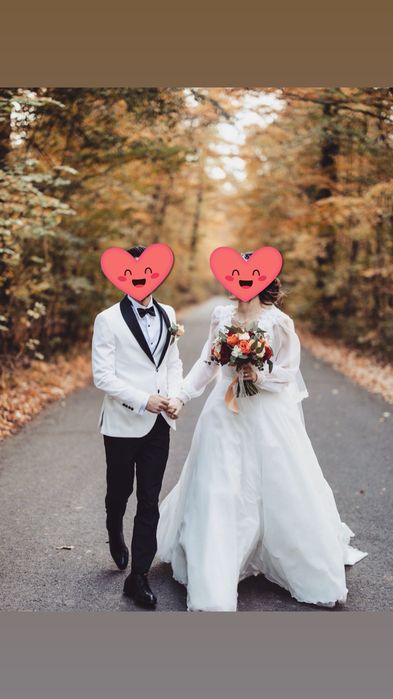Rochie de mireasă din mătase