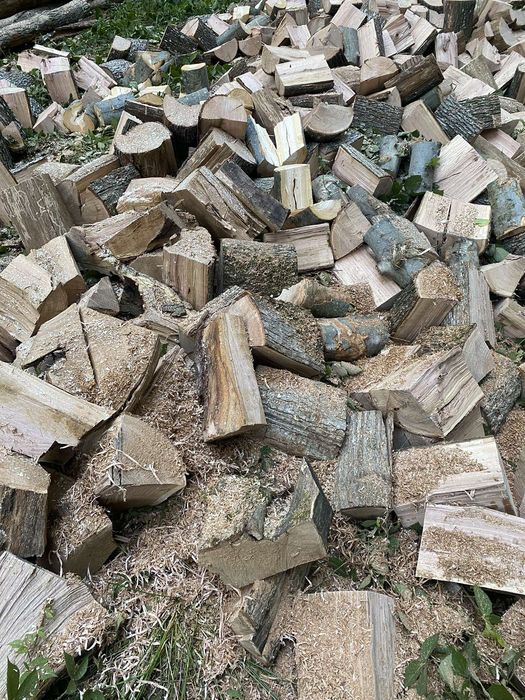 Lemne direct tăiate si crăpate