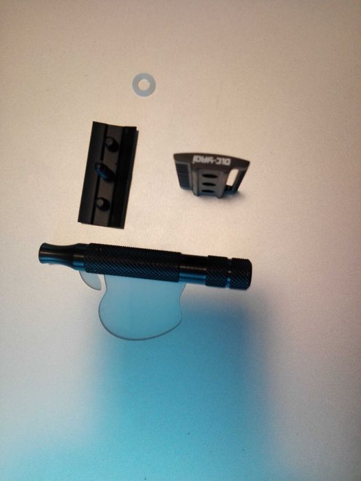 Aparat de barbierit clasic Yaqi Flipside cu maner din Inox negru
