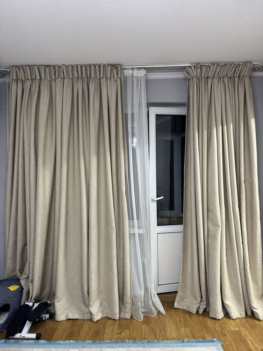Продам шторы с тюлем в зал