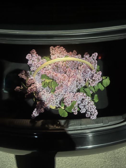 Корзина букет сирень