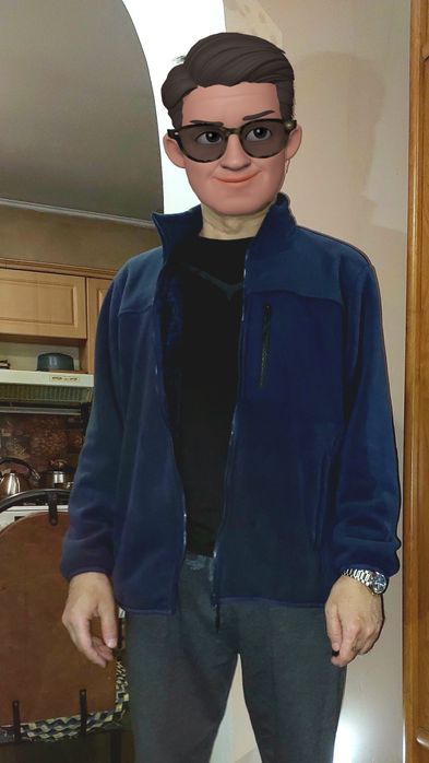 Тёплая флисовая кофта с начёсом, 50–52, новая