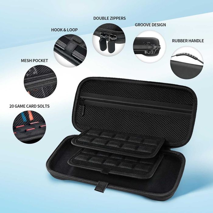 LIVRARE GRATUITA - Set accesorii Nintendo Switch 2 – husa, folie sticla, carcasa, thumb grips