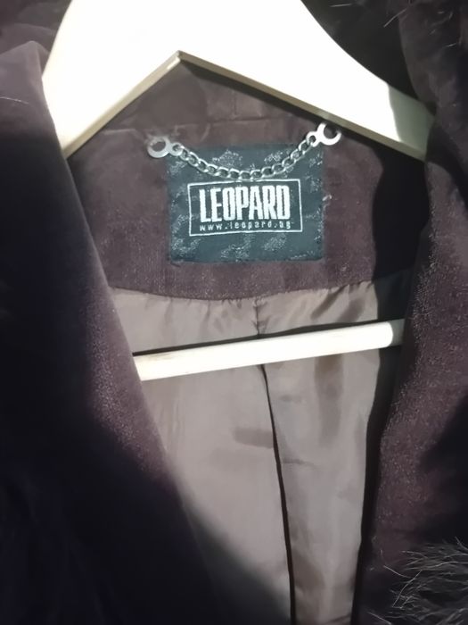 Дамско палто, пролетно Леопард