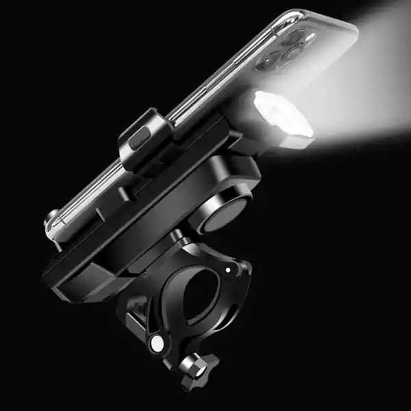 Фар за велосипед 4 в 1 – 6000Lm LED, Стойка за телефон