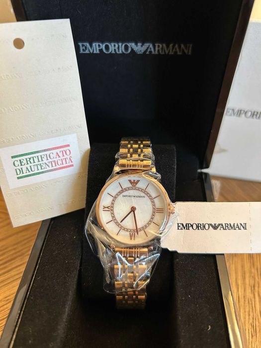 Ceas damă Emporio Armani nou, elegant rose gold – complet cu acte