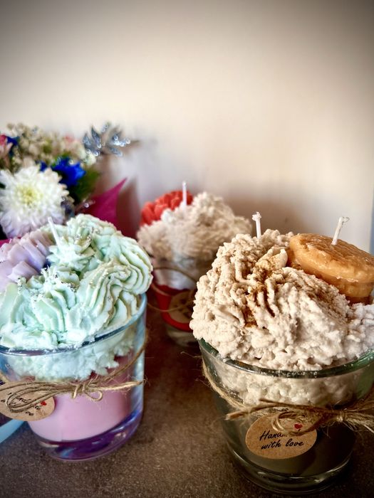 Ръчно изработени соеви свещи