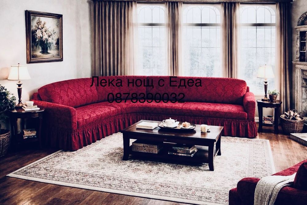 Еластични калъфи за холови дивани от Жакард