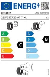 255/35 R20 97Y XL UNIGRIP(Gripmax) Anv noi vara protectie janta PROMO