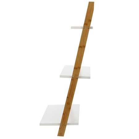 Стълбовидна бамбукова етажерка