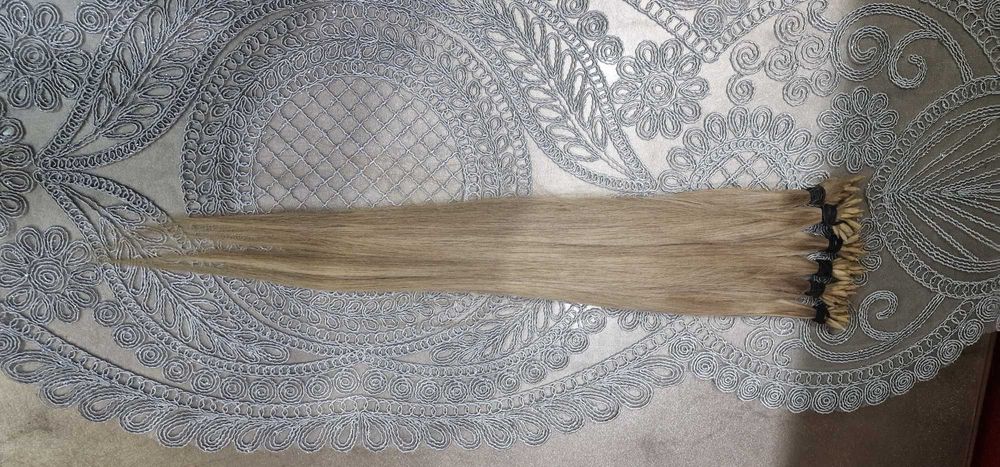 Славянска коса на кератинови кичури 120броя65см.  И 130бр5бсм