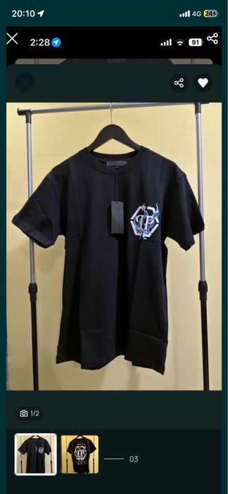 3 tricouri maimea s ( p.r.a.d.a , m.o.n.c.l.e.r , philipp plein )