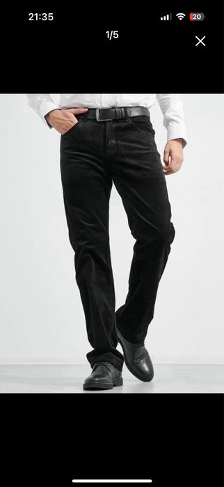 Мудское брюки Новые вельвет