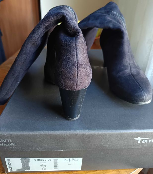 Дамски ботуши от велур Тамарис