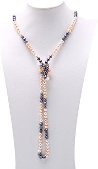 Натуральный жемчуг,  130 см из США