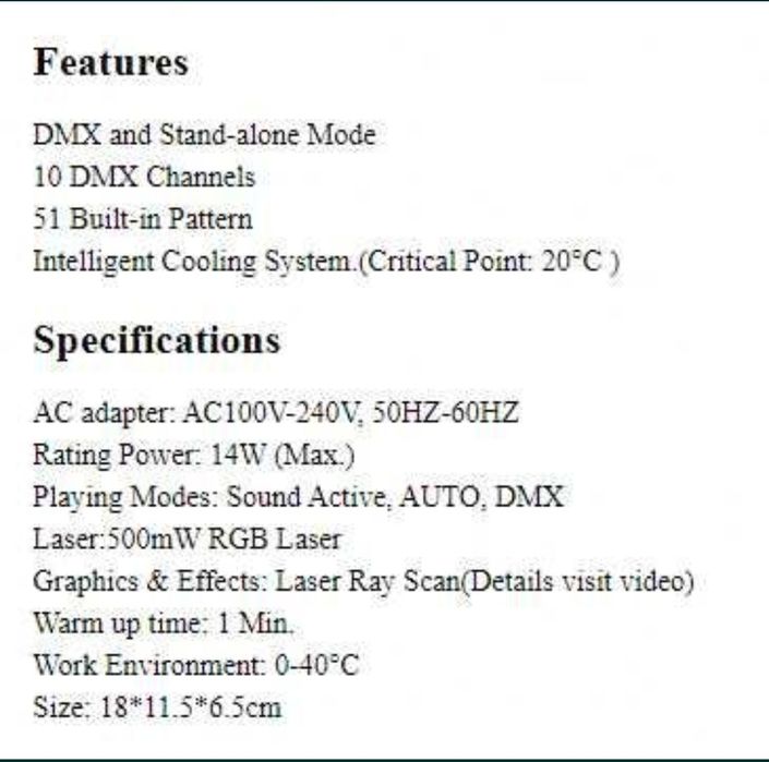 Moving head. Par Led. Stroboscop. Mini Stage Light