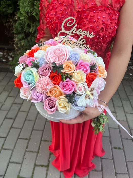 Aranjament flori de sapun idei de cadou buchet