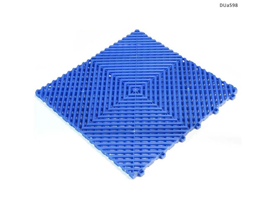 Pardoseală modulară pentru garaje atelier terasa etc.Albastru PVC usor