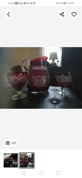 Ulcica cu 2 phare din rubin 130 lei