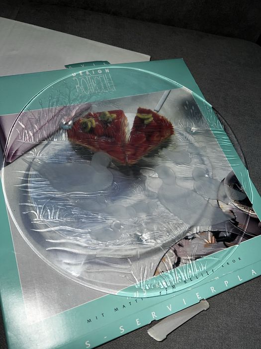 Platou tort cristal Design Botticelli — în cutie originală