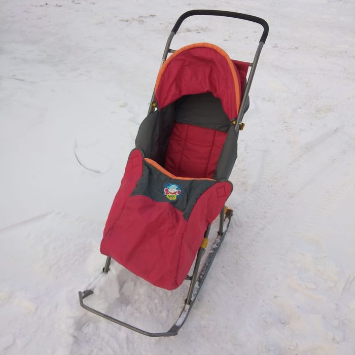 Сани коляска зимняя