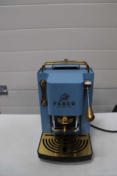 Кафемашина FABER, Модел Pro Deluxе, Еспресо кафе машина ESE 44мм, Месингово покритие, Регулируема месингова преса, Стандартен електромагнитен вентил