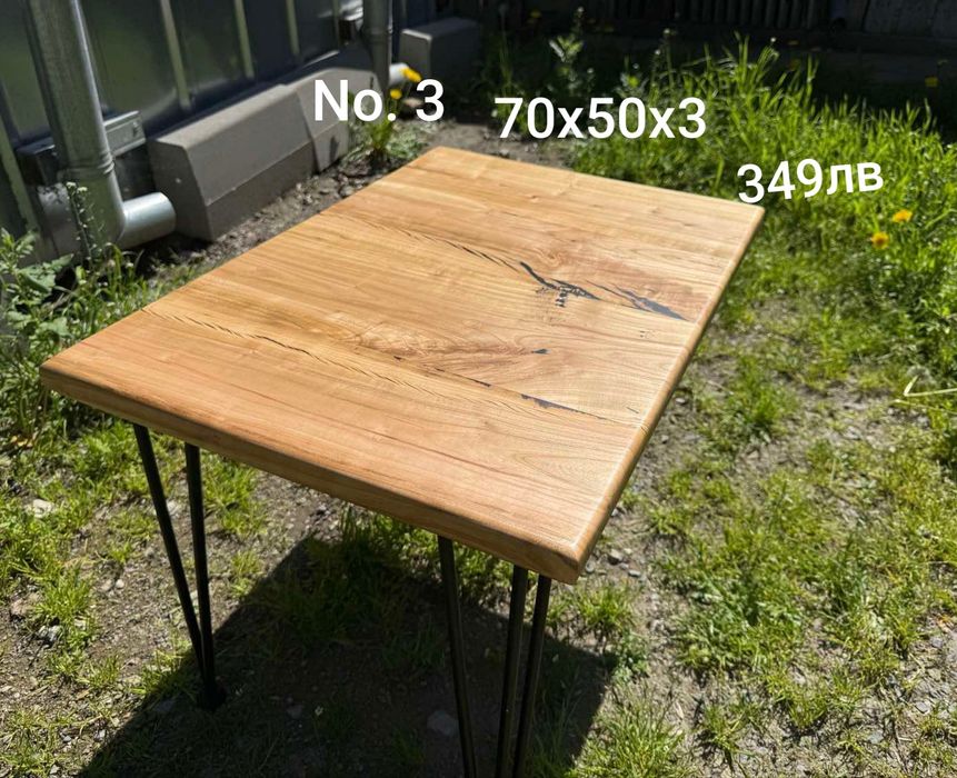 Маси от масив и епоксидна смола