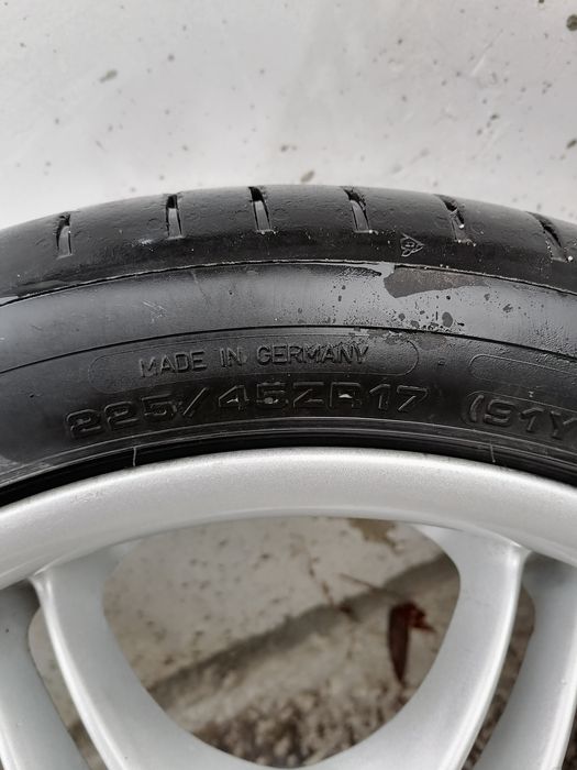 Джанти 4х114.3 17" с много добри гуми Дънлоп