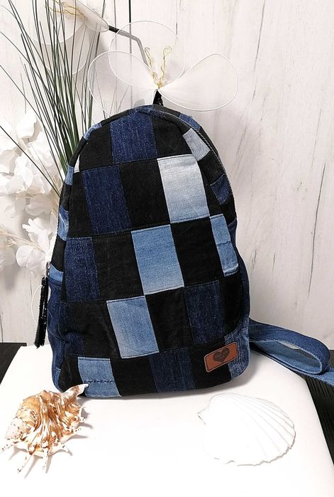 Ръчно изработена дънкова раница