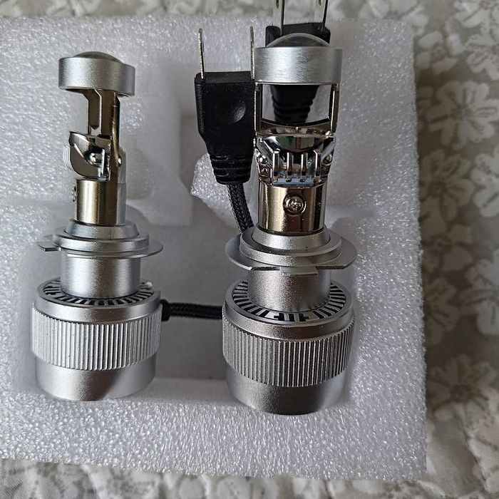 LED Крушки H7 с Лупи  H4 Х7 лед  крушки